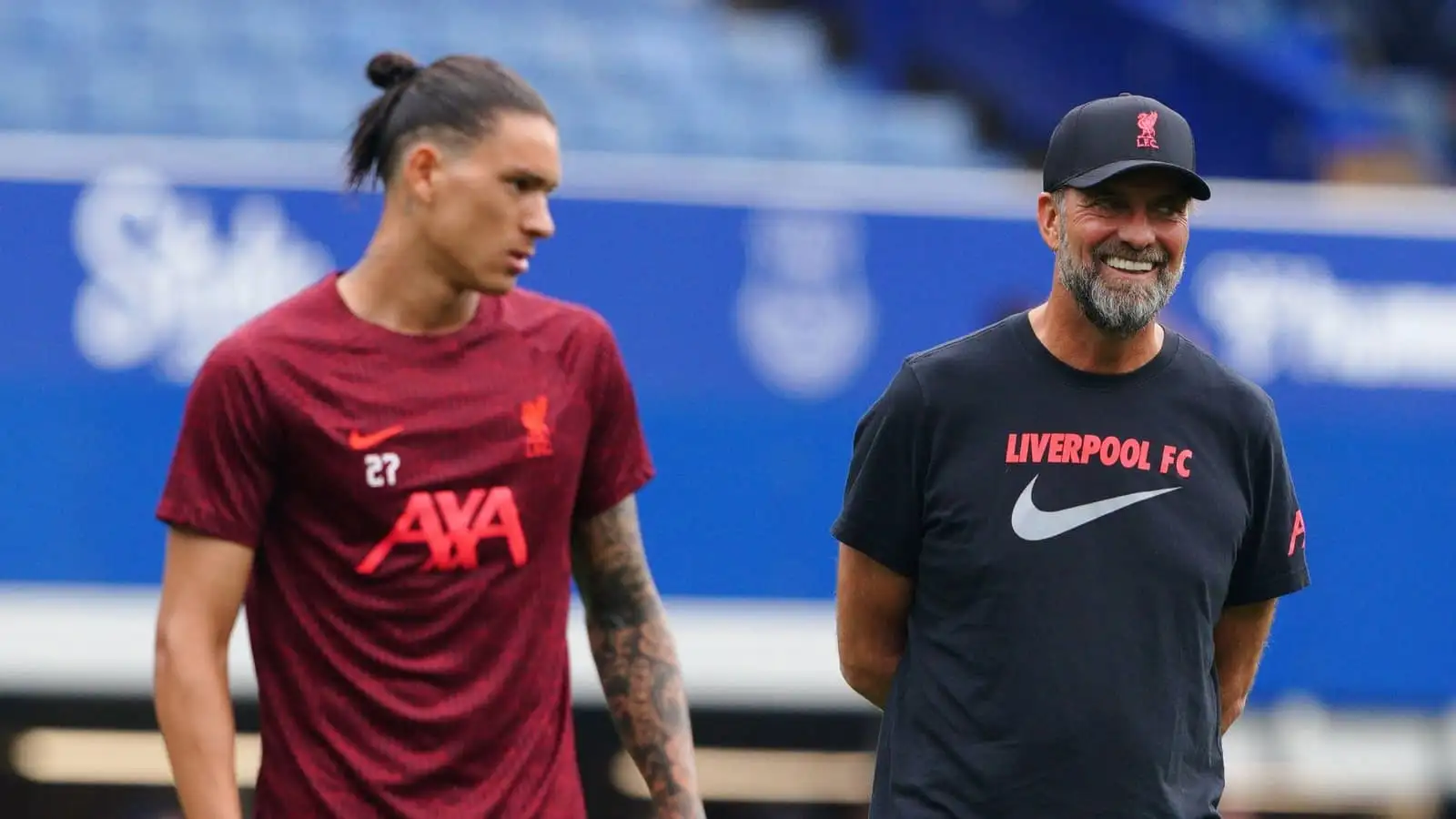 Darwin Nunez and Jurgen Klopp