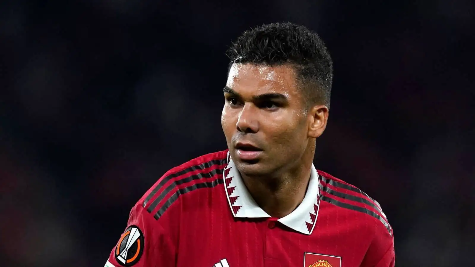Casemiro of Manchester United during the UEFA Europa League match at Old Trafford, Manchester.