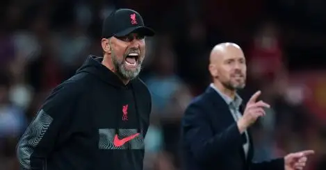 Key difference between Liverpool and Man Utd attackers revealed as Jurgen Klopp given major advantage