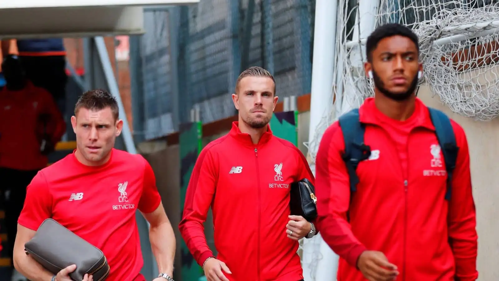 James Milner, Joe Gomez and Jordan Henderson