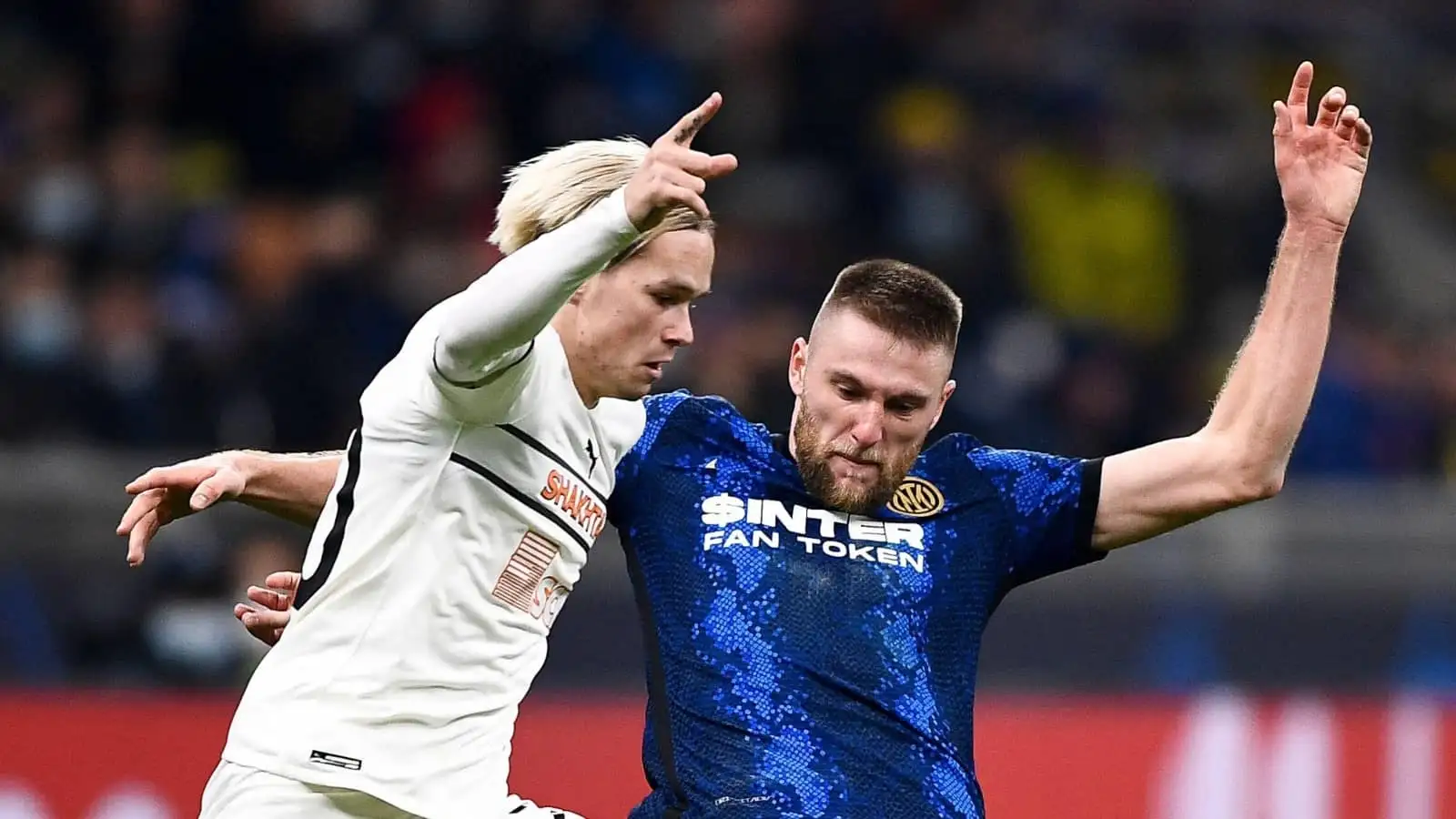 Mykhaylo Mudryk and Milan Skriniar