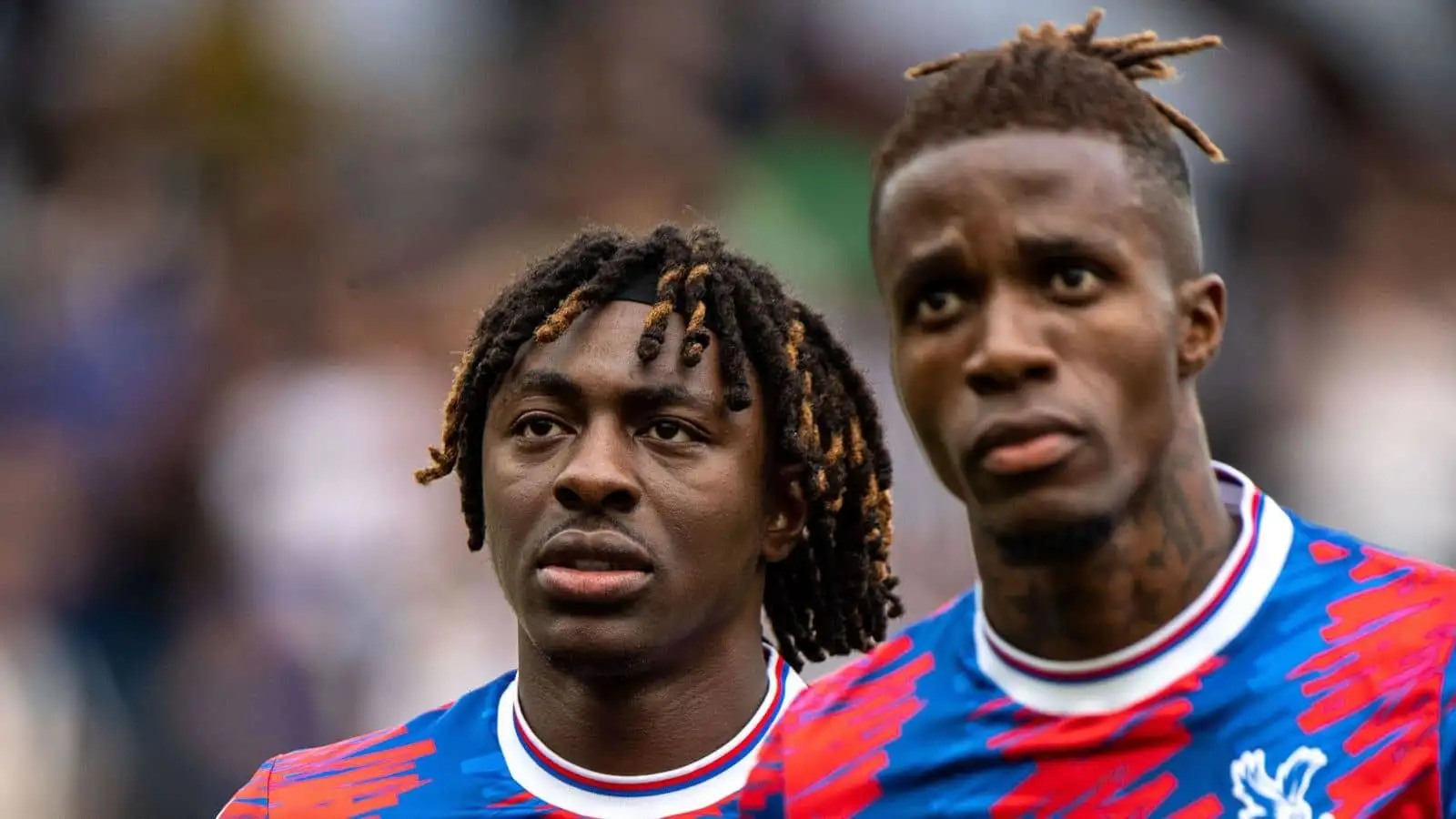 Eberechi Eze, Wilfried Zaha of Crystal Palace during the Premier League match between Newcastle United