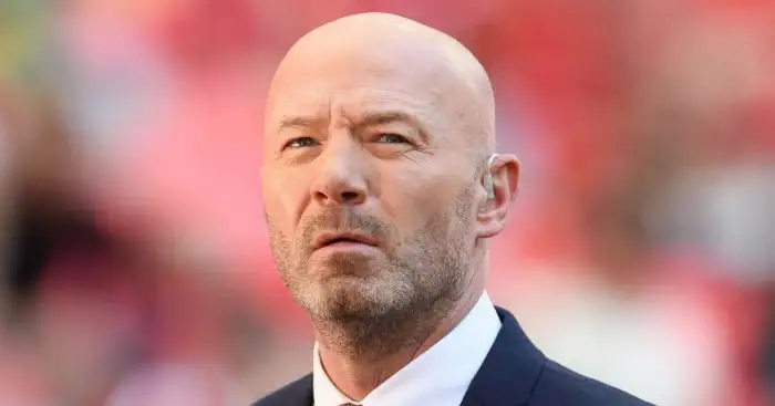 Alan Shearer football pundit before FA Cup semi-finals at Wembley