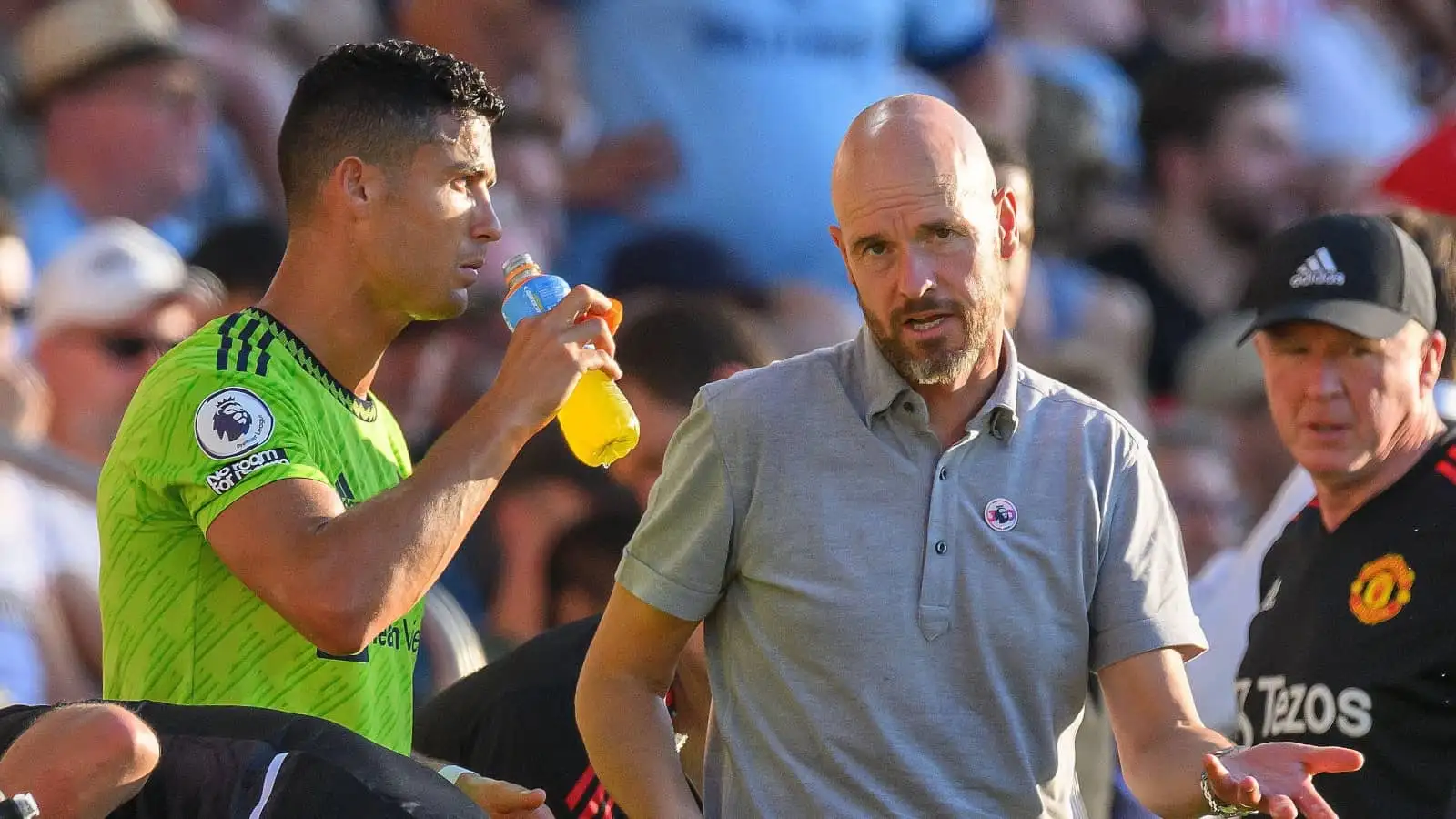 Man Utd boss Erik ten Hag and Cristiano Ronaldo