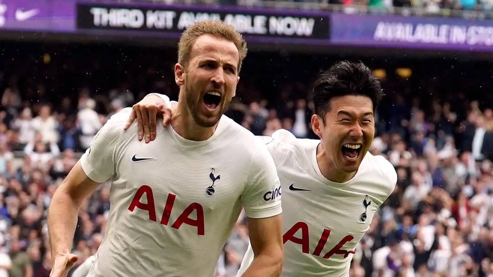 Tottenham forwards Harry Kane and Son Heung-min
