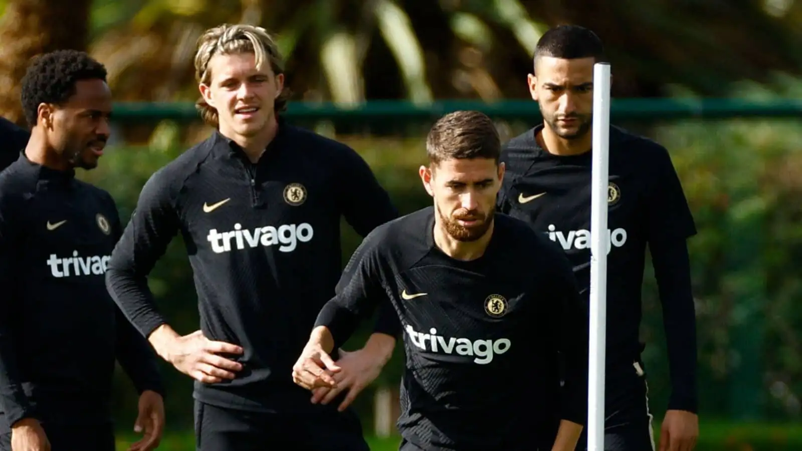 Jorginho, Hakim Ziyech, Conor Gallagher, Chelsea, October 2022