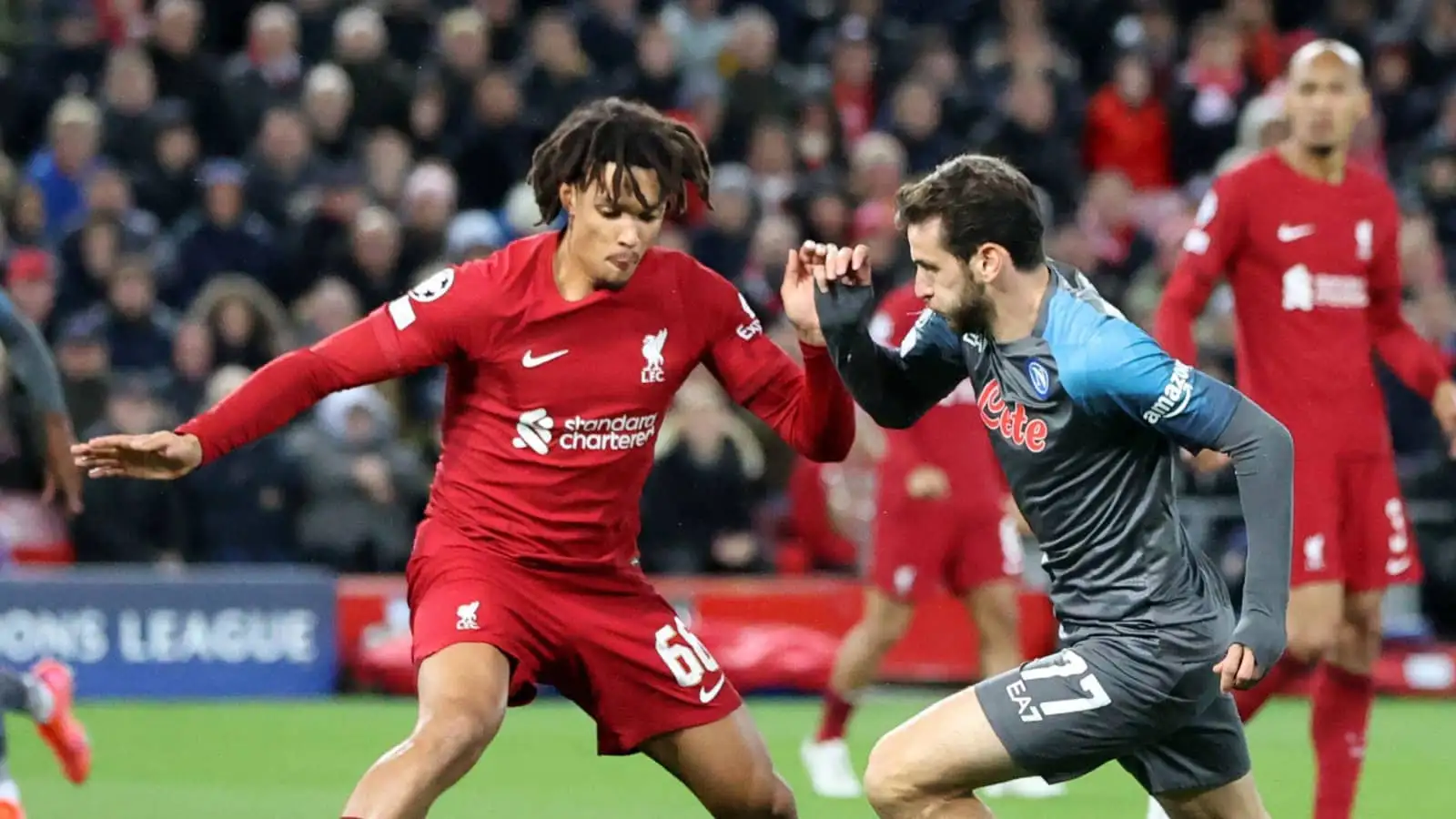 Klopp blown away by Napoli forward Tottenham, Liverpool both want, as Alexander-Arnold defending sparks ‘fire’ response