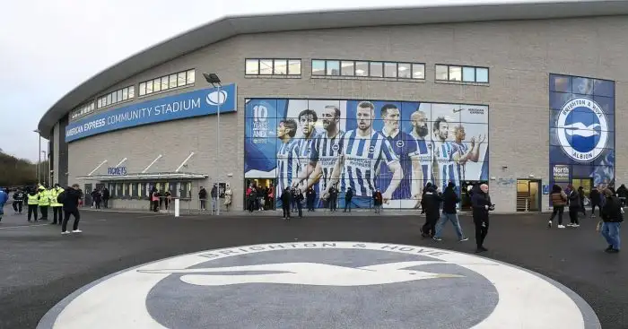 A general view outside the stadium during the Premier League match at the AMEX Stadium, Brighton and Hove
