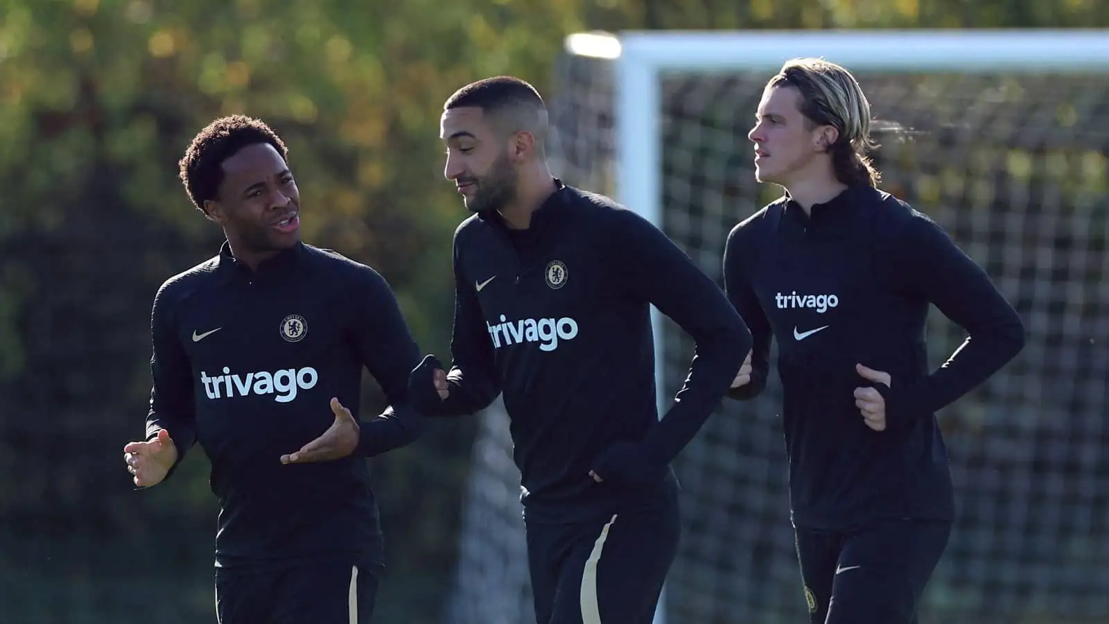 Chelsea stars Raheem Sterling, Hakim Ziyech and Conor Gallagher