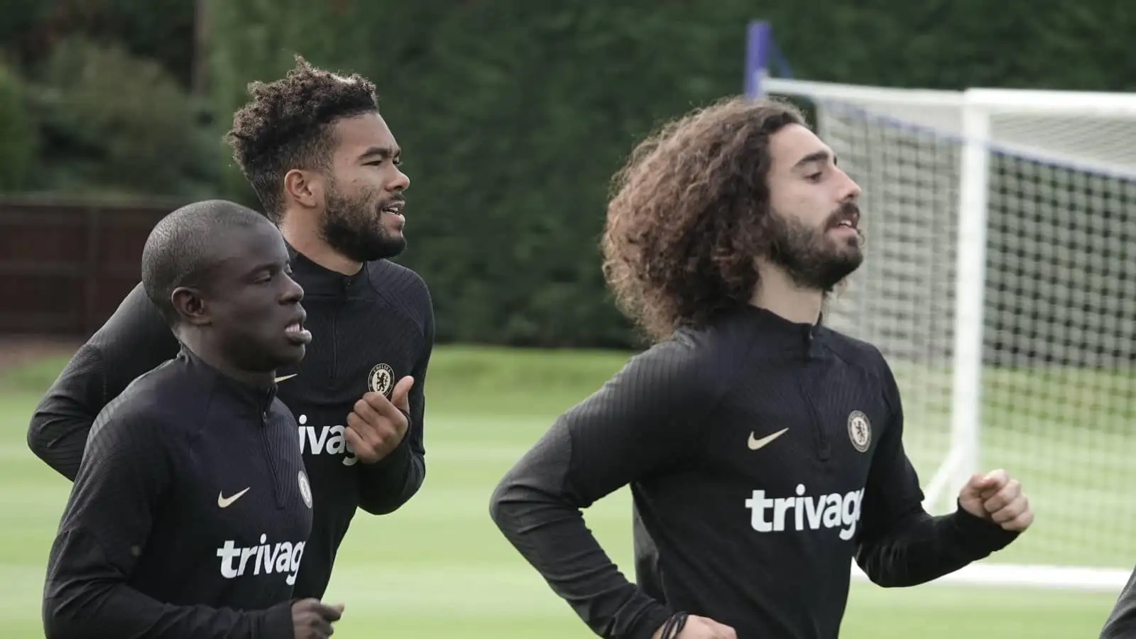 Marc Cucurella, N'Golo Kante and Reece James