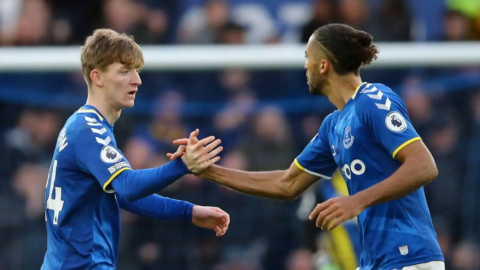 Anthony Gordon and Dominic Calvert-Lewin