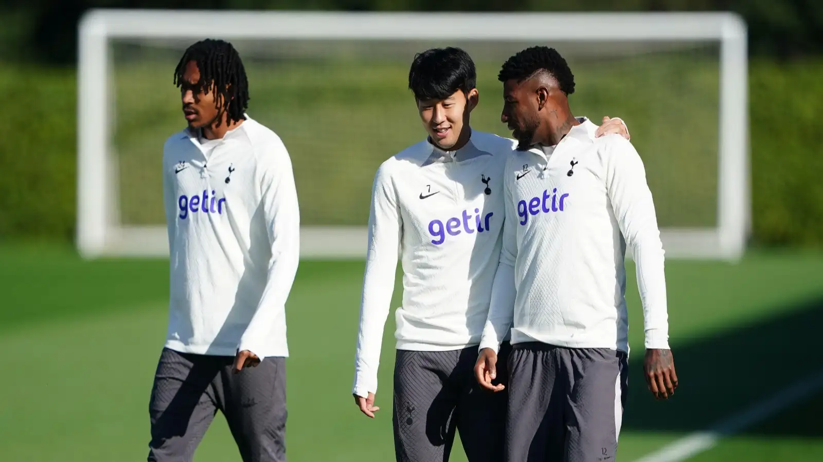 Tottenham stars Djed Spence, Son Heung-min and Emerson Royal