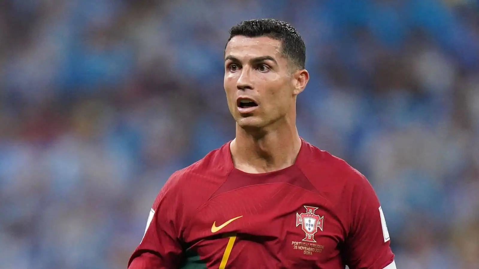 Cristiano Ronaldo, Portugal, World Cup 2022, at the Lusail Stadium in Lusail, Qatar.