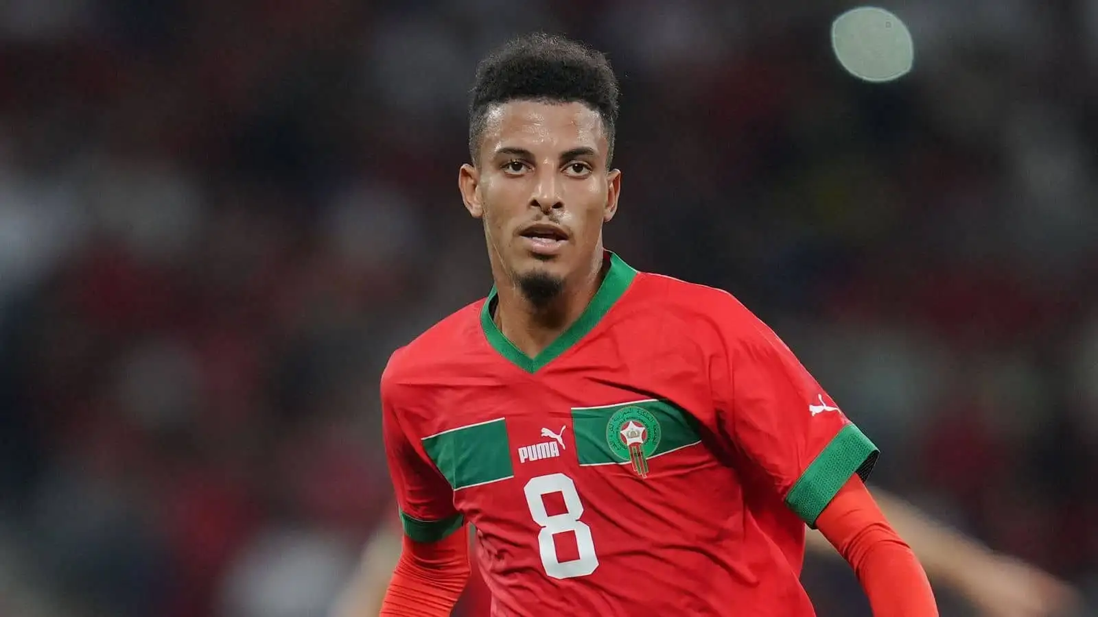 Azzedine Ounahi of Morocco during the international friendly match between Morocco and Chile played at RCDE Stadium on September 23, 2022 in Barcelona, Spain