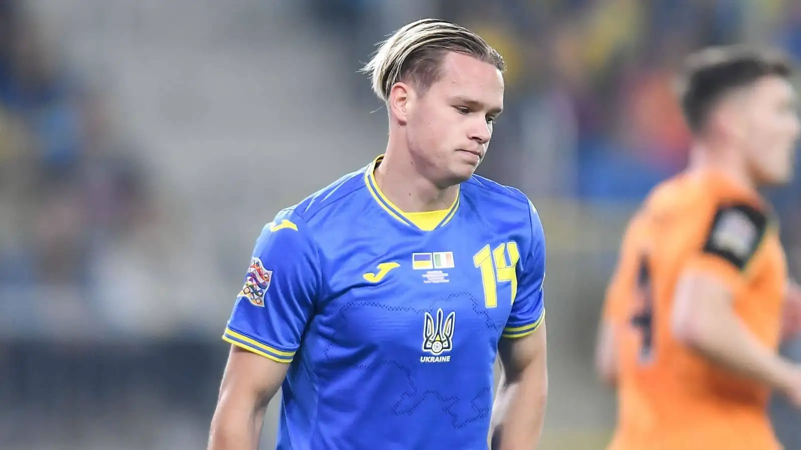 Mykhaylo Mudryk during the UEFA Nations League League B Group 1 match between Ukraine and Republic of Ireland at LKS Stadium