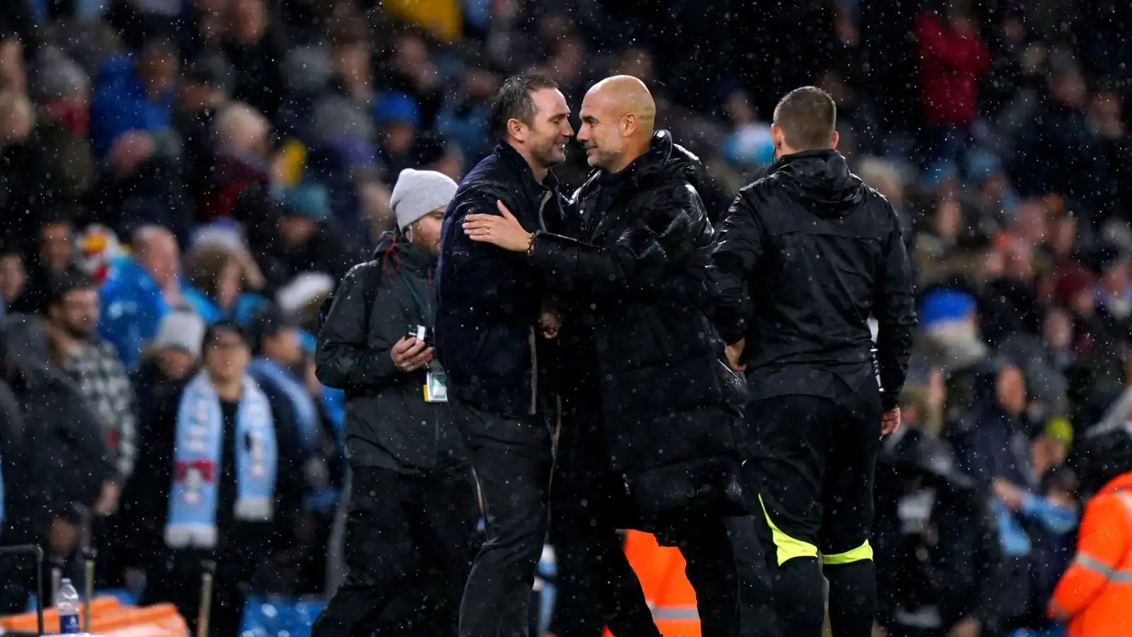 Lampard hugs pep guardiola