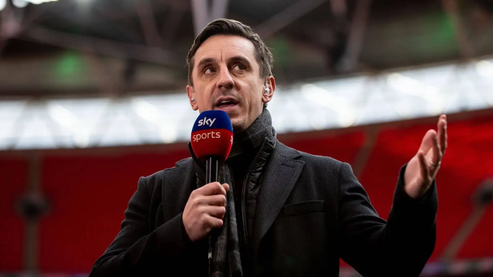 Gary Neville, Sky Sports pundit at Wembley Stadium