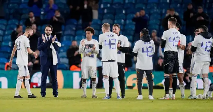 Mateusz Klich gets a guard of honour following his final match for Leeds United