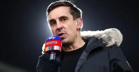 Gary Neville makes surprise Arsenal title prediction as Arteta shows ‘brutal’ side of management style