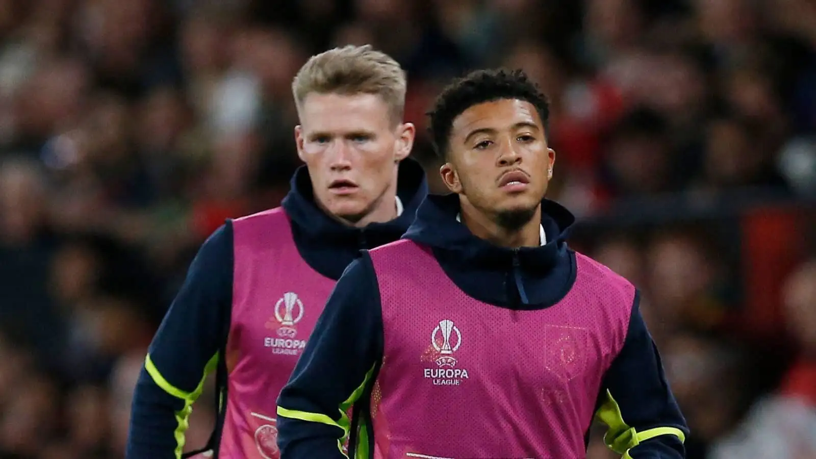 Man Utd stars Scott McTominay and Jadon Sancho