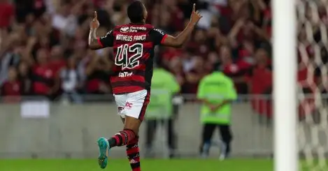 Arsenal tipped to bid £30m for Brazilian wonderkid despite ‘not for sale’ stance sidelining Man City, Newcastle