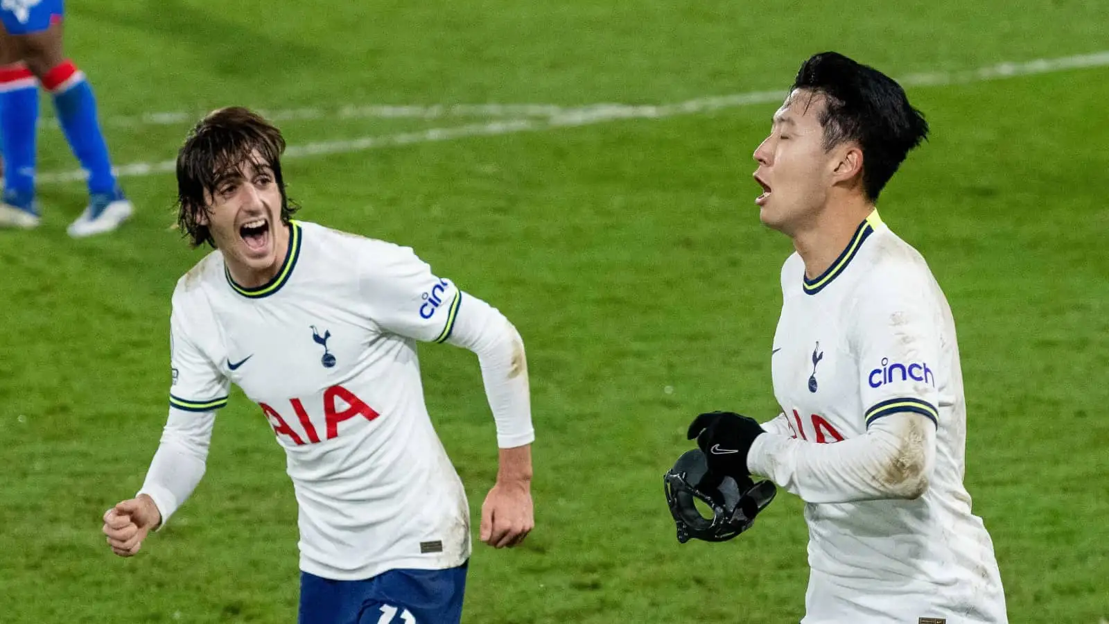 Tottenham forwards Bryan Gil and Son Heung-min