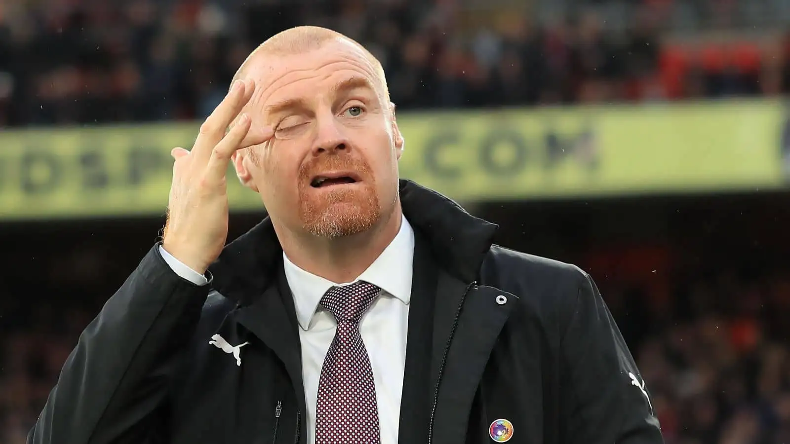 Sean Dyche during his time in charge of Burnley