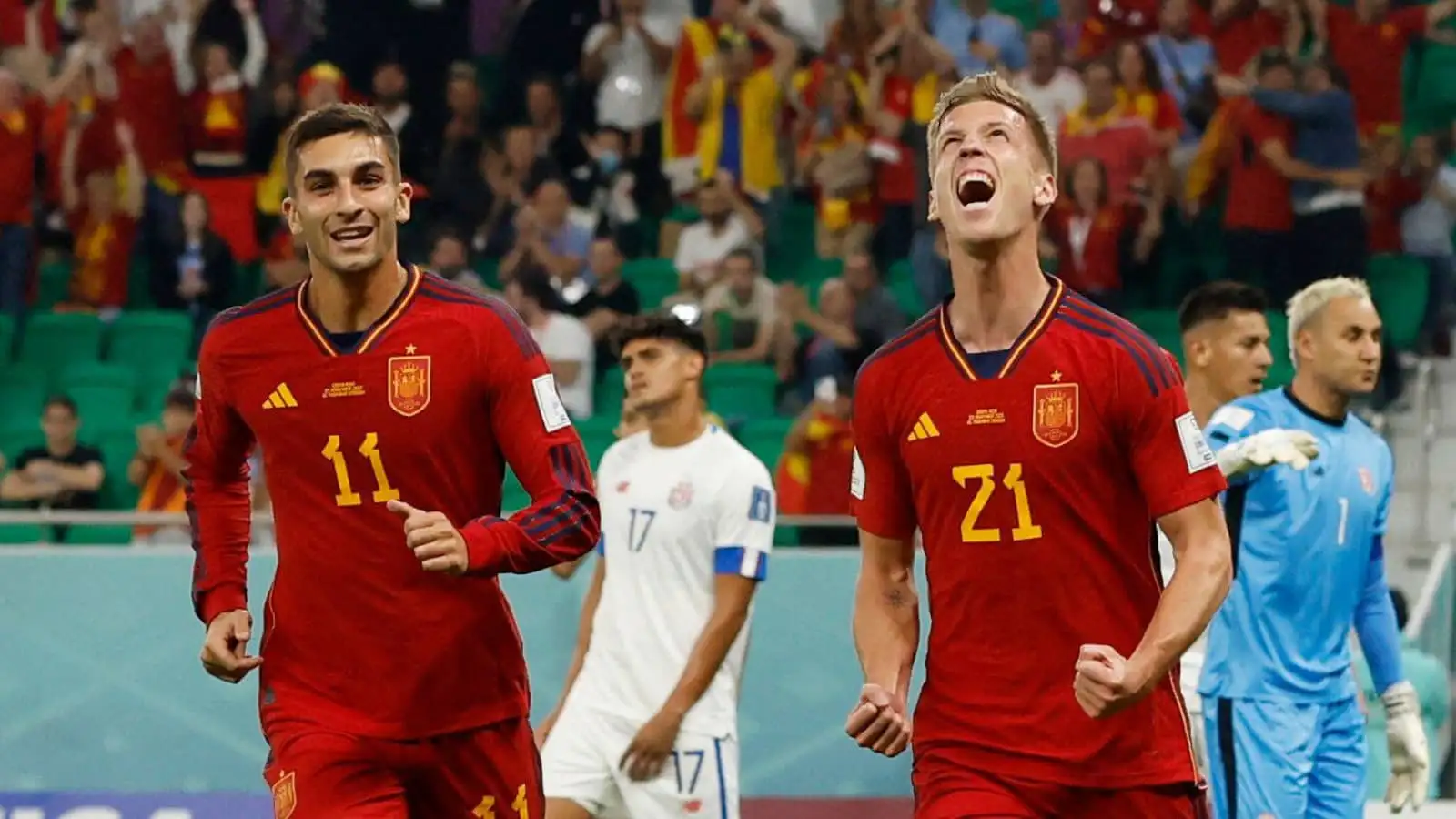 Spain internationals Ferran Torres and Dani Olmo