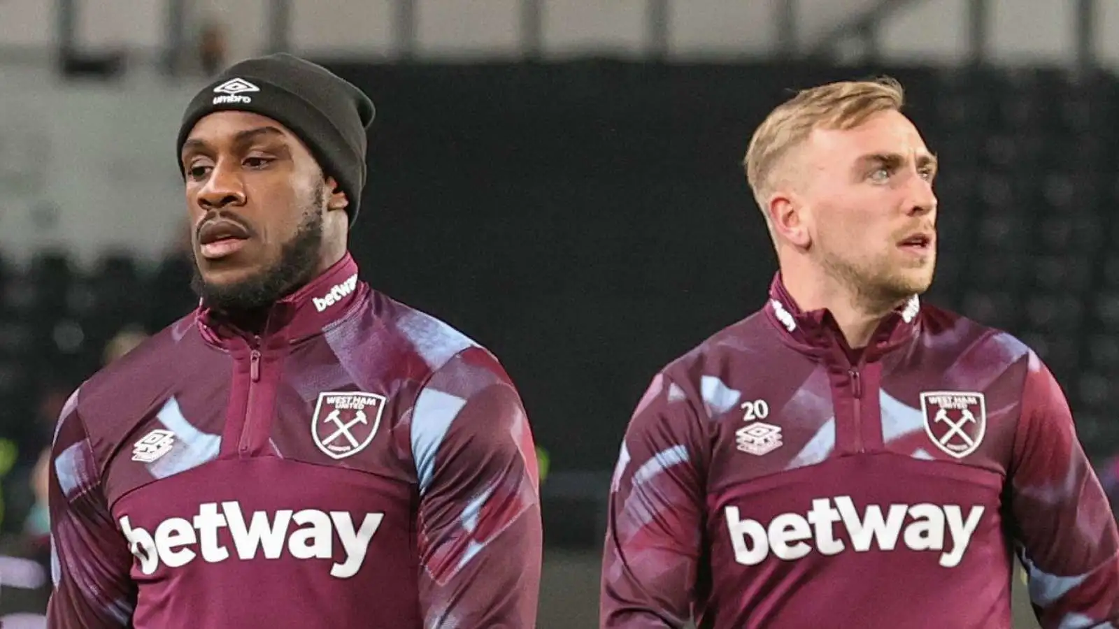 Michail Antonio and Jarrod Bowen with West Ham