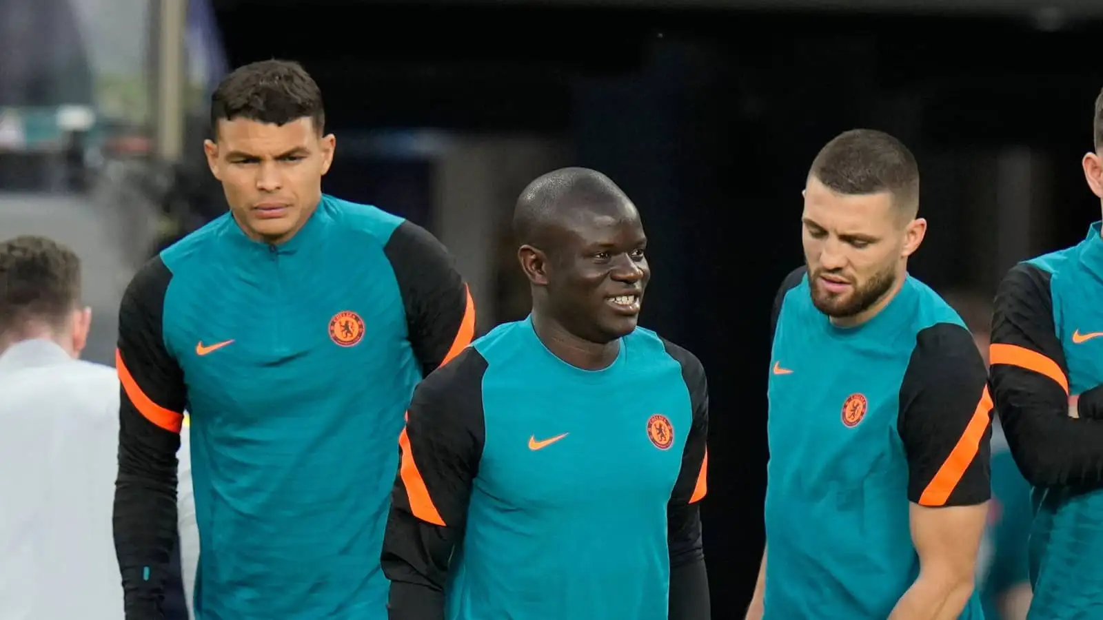 Thiago Silva, N'Golo Kante, Mateo Kovacic, Chelsea, February 2022