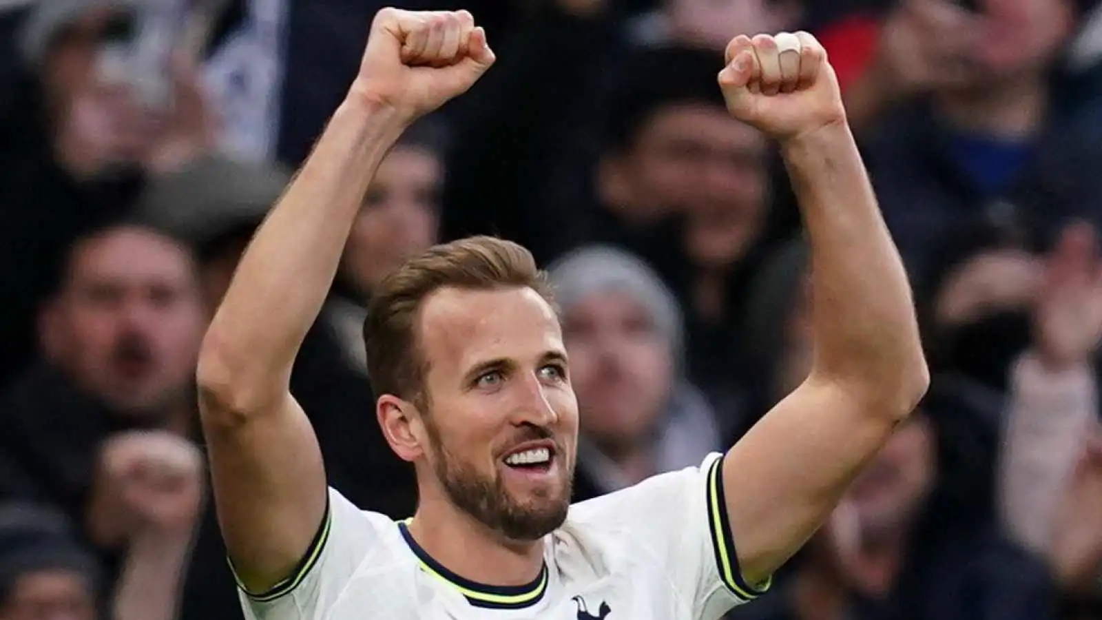 Harry Kane celebrating for Tottenham