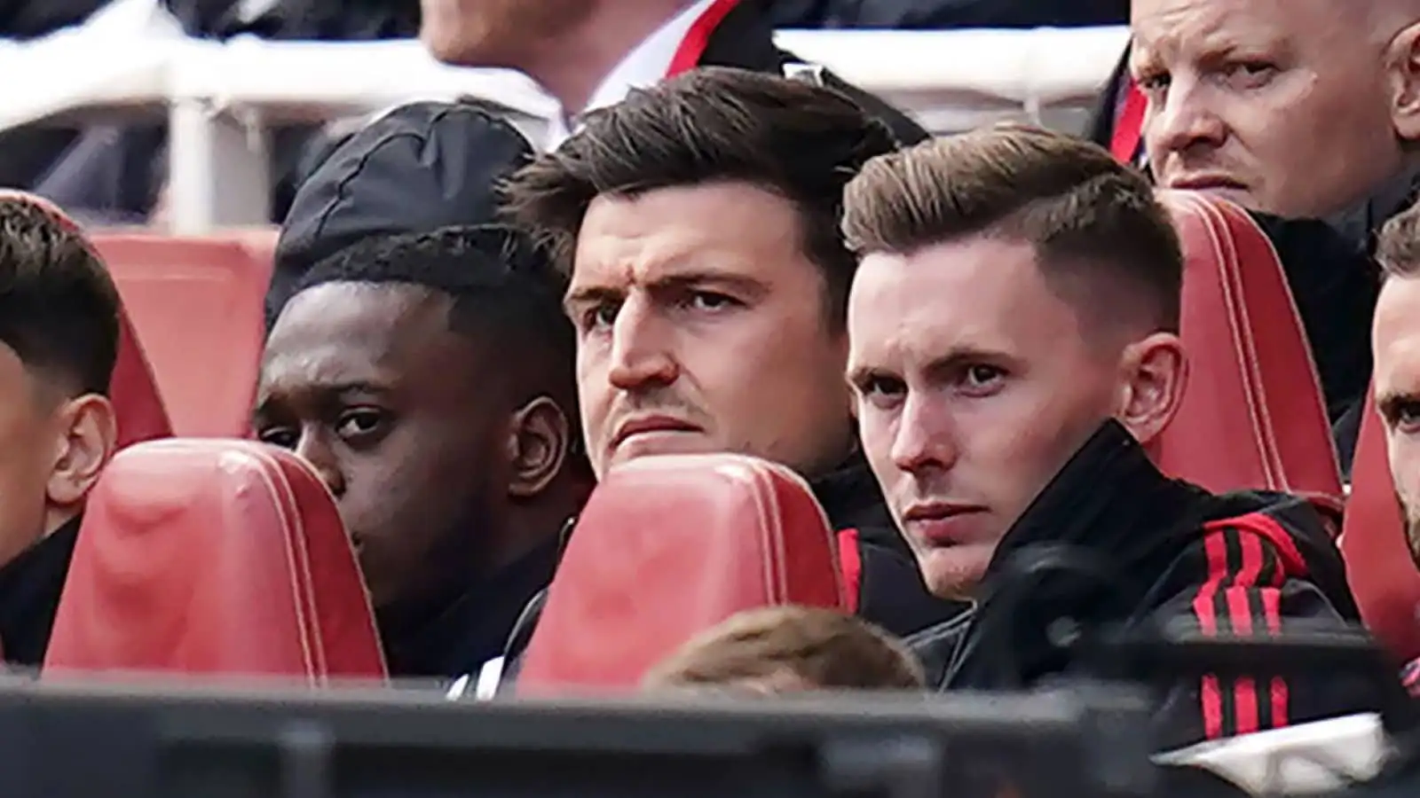 Man Utd trio Aaron Wan-Bissaka, Harry Maguire and Dean Henderson