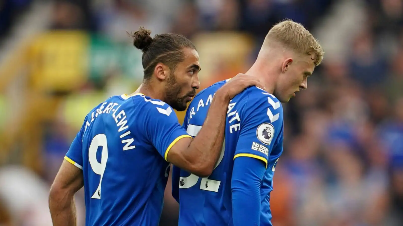 Everton stars Dominic Calvert-Lewin and Jarrad Branthwaite