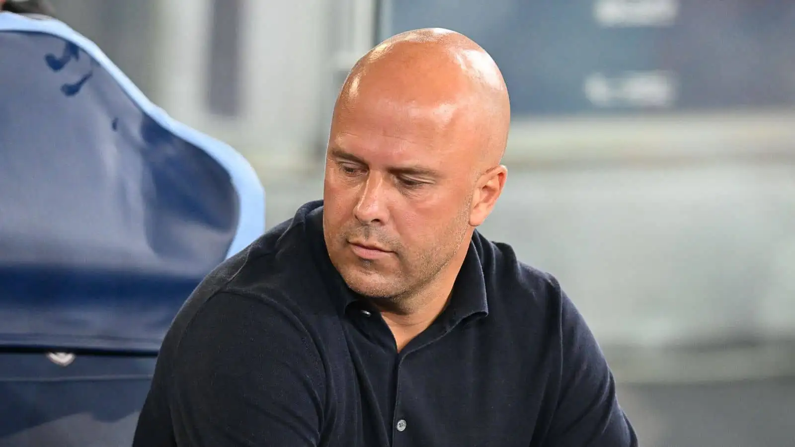 Arne Slot coach of Feyenoord at the Lazio vs Feyenoord UEFA Europa League 2022-2023