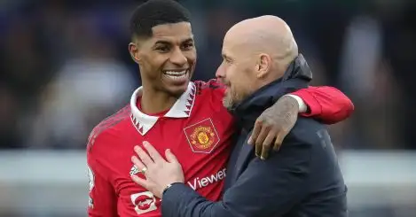 Ten Hag criticises Man Utd’s first-half discipline against Leicester, before they dominated the second 45