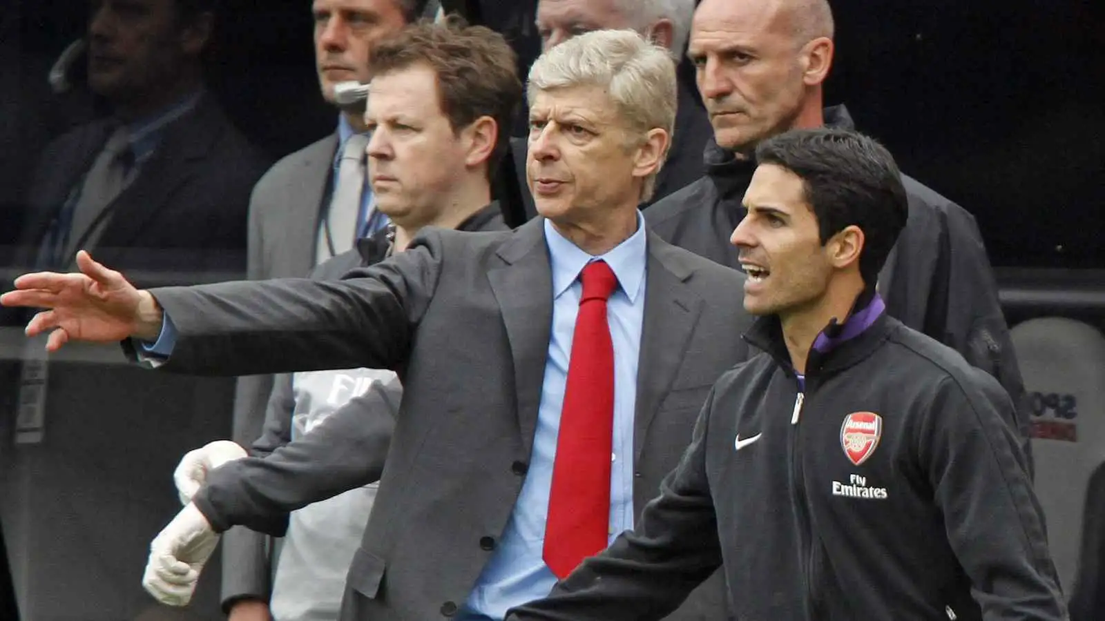 Arsene Wenger and Arsenal colleague Mikel Arteta