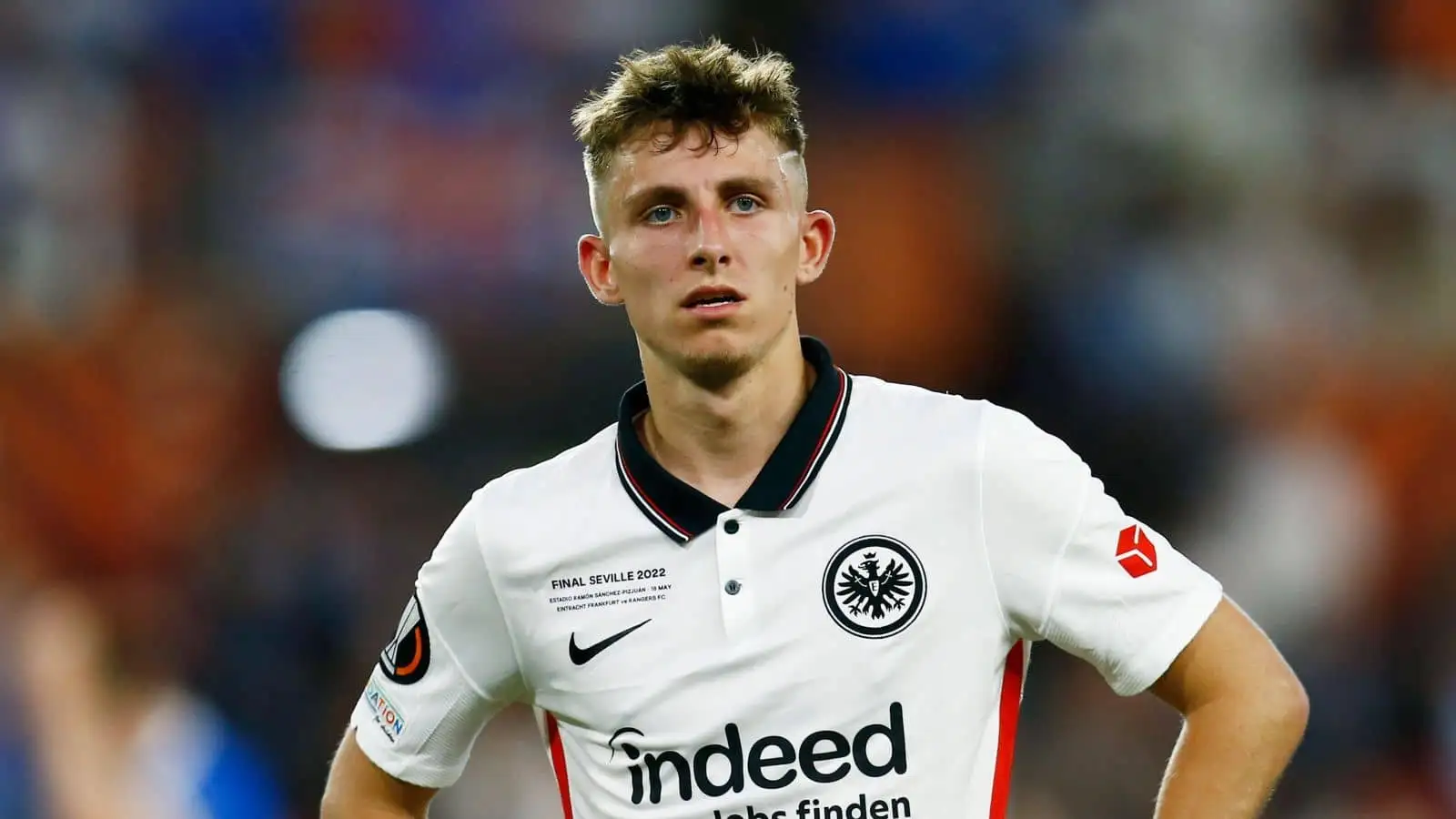 Jesper Lindstrom of Eintracht Frankfurt during the UEFA Europa League, final match between Eintracht Frakfurt and Rangers FC played at Sanchez Pizjuan Stadium on May 18, 2022 in Sevilla, Spain