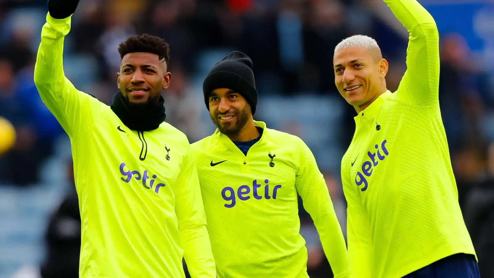 Tottenham stars Emerson Royal, Lucas Moura and Richarlison