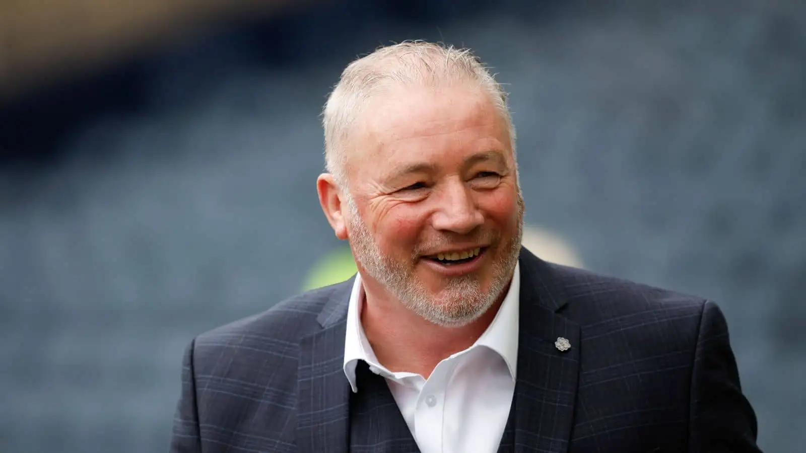 Ally McCoist TV pundit at the Scottish FA Cup Final, Rangers versus Heart of Midlothian