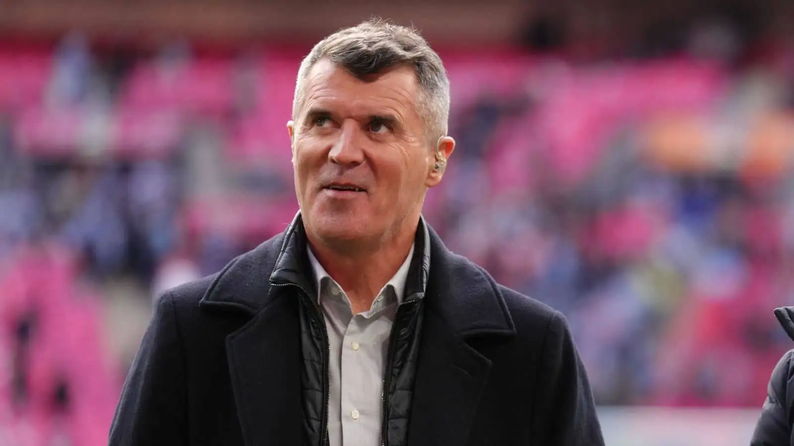 Roy Keane Sky Sports pundit at Wembley ahead of Carabao Cup final