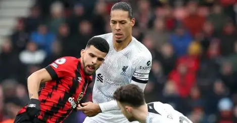 Steve McManaman among multiple pundits taking aim at Liverpool star who ‘seems to give up’ in damaging Bournemouth defeat