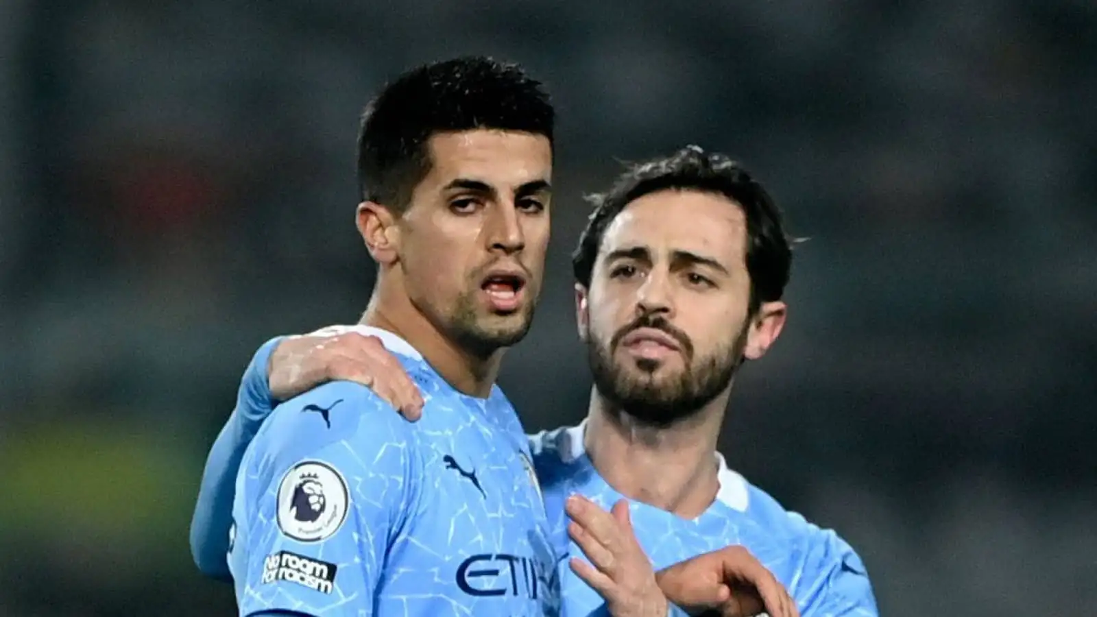 Joao Cancelo, Bernardo Silva, Manchester City, January 2021