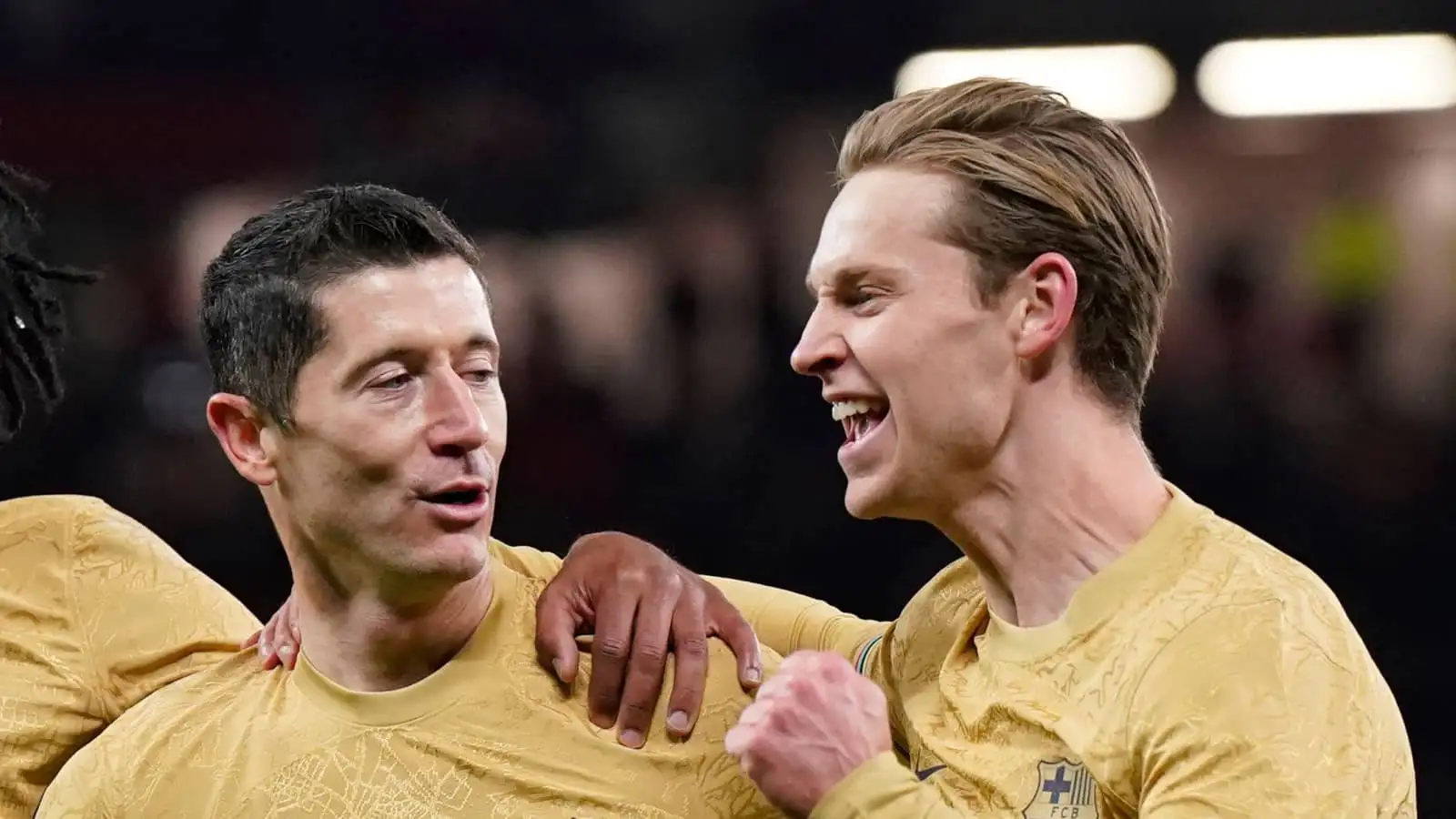 Frenkie de Jong, Robert Lewandowski, Barcelona, February 2023