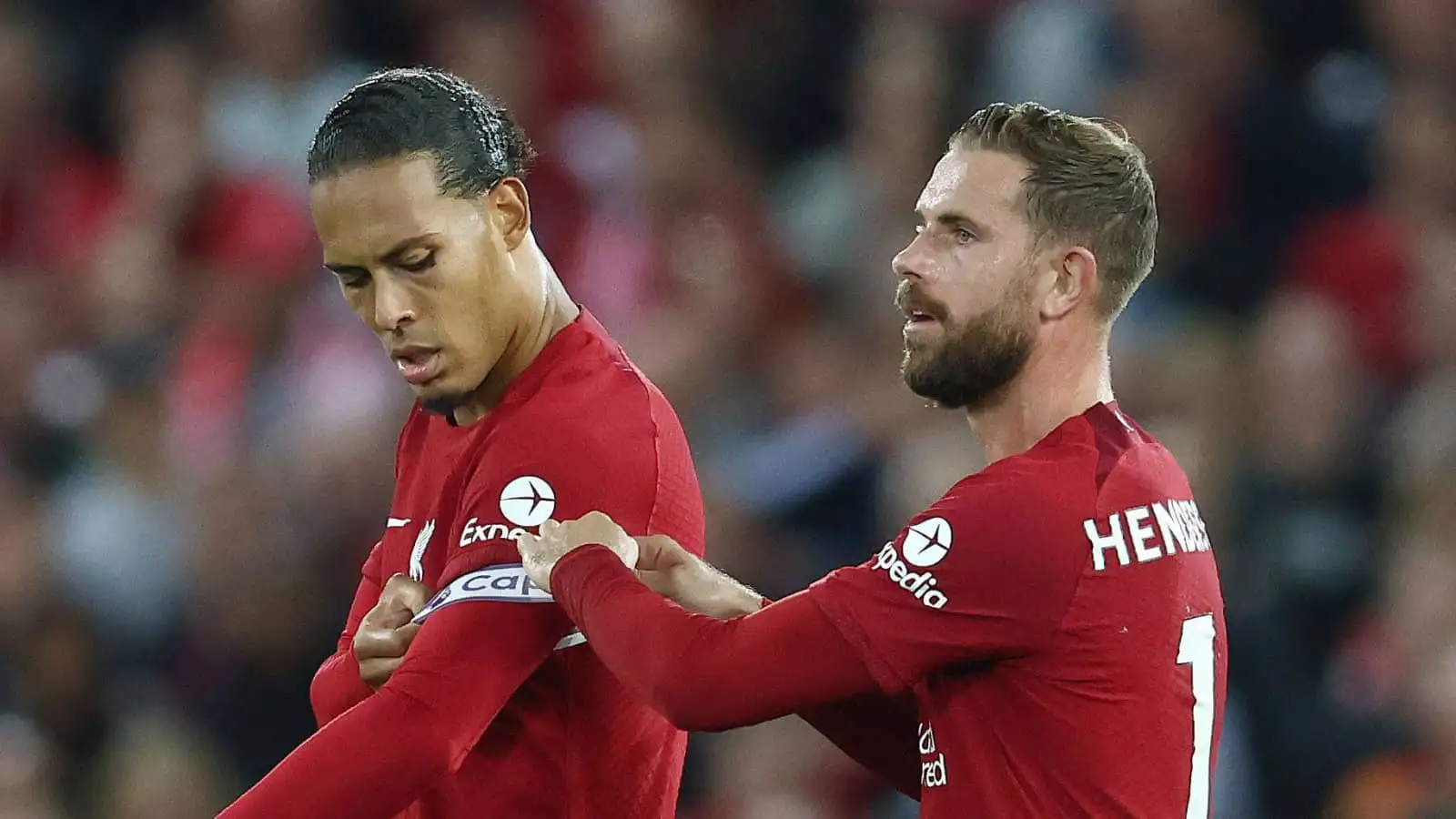 Liverpool stars Virgil van Dijk and Jordan Henderson