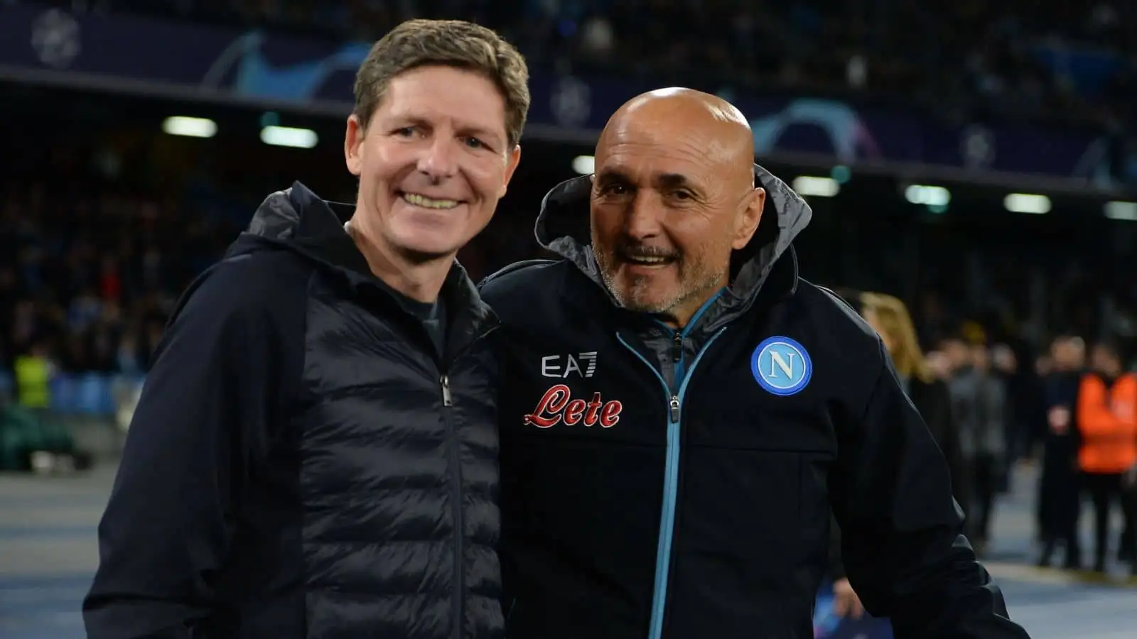 Oliver Glasner, Luciano Spalletti Frankfurt v Napoli