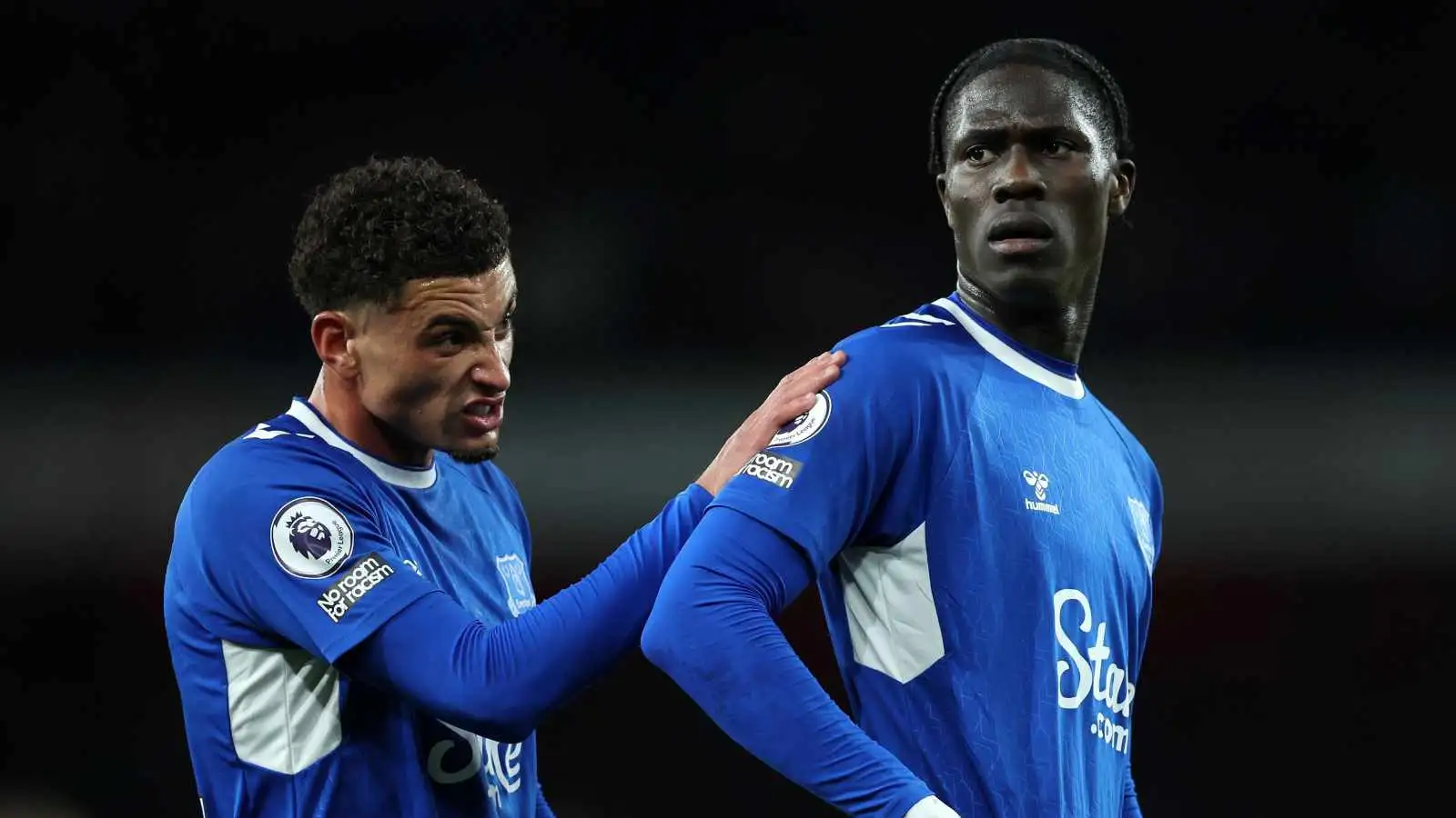 Everton duo Ben Godfrey and Amadou Onana