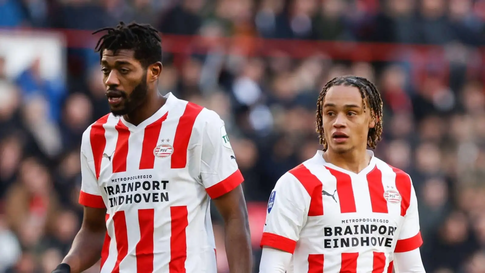 PSV pair Ibrahim Sangare and Xavi Simons