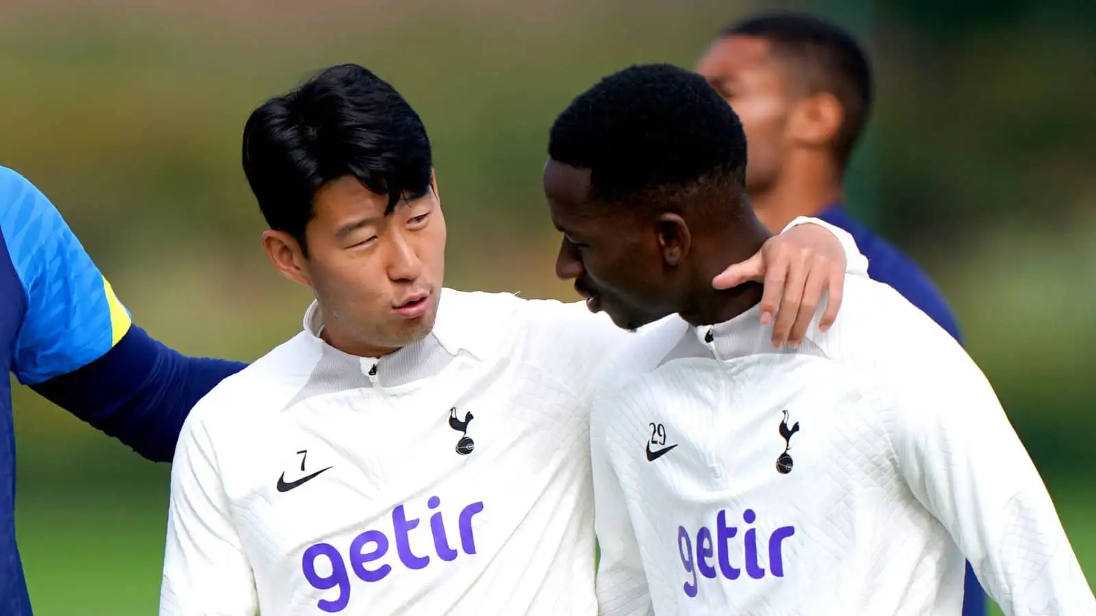 Tottenham stars Son Heung-min and Pape Sarr