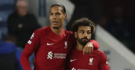 Liverpool stars Virgil van Dijk and Mohamed Salah