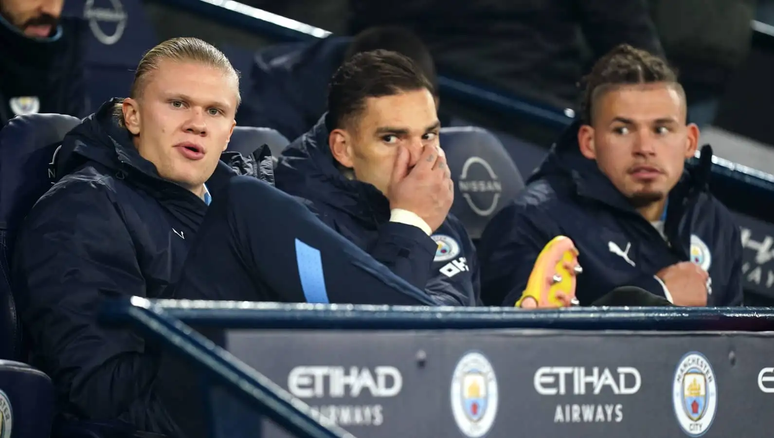 Man City stars Erling Haaland, Ederson and Kalvin Phillips Man City stars Erling Haaland, Ederson and Kalvin Phillips